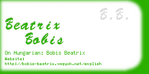 beatrix bobis business card